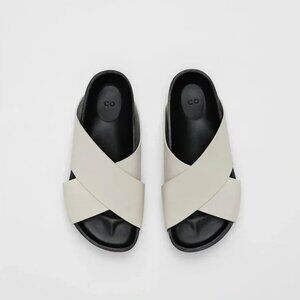 CO Cross Slide Sandal in Smooth Leather